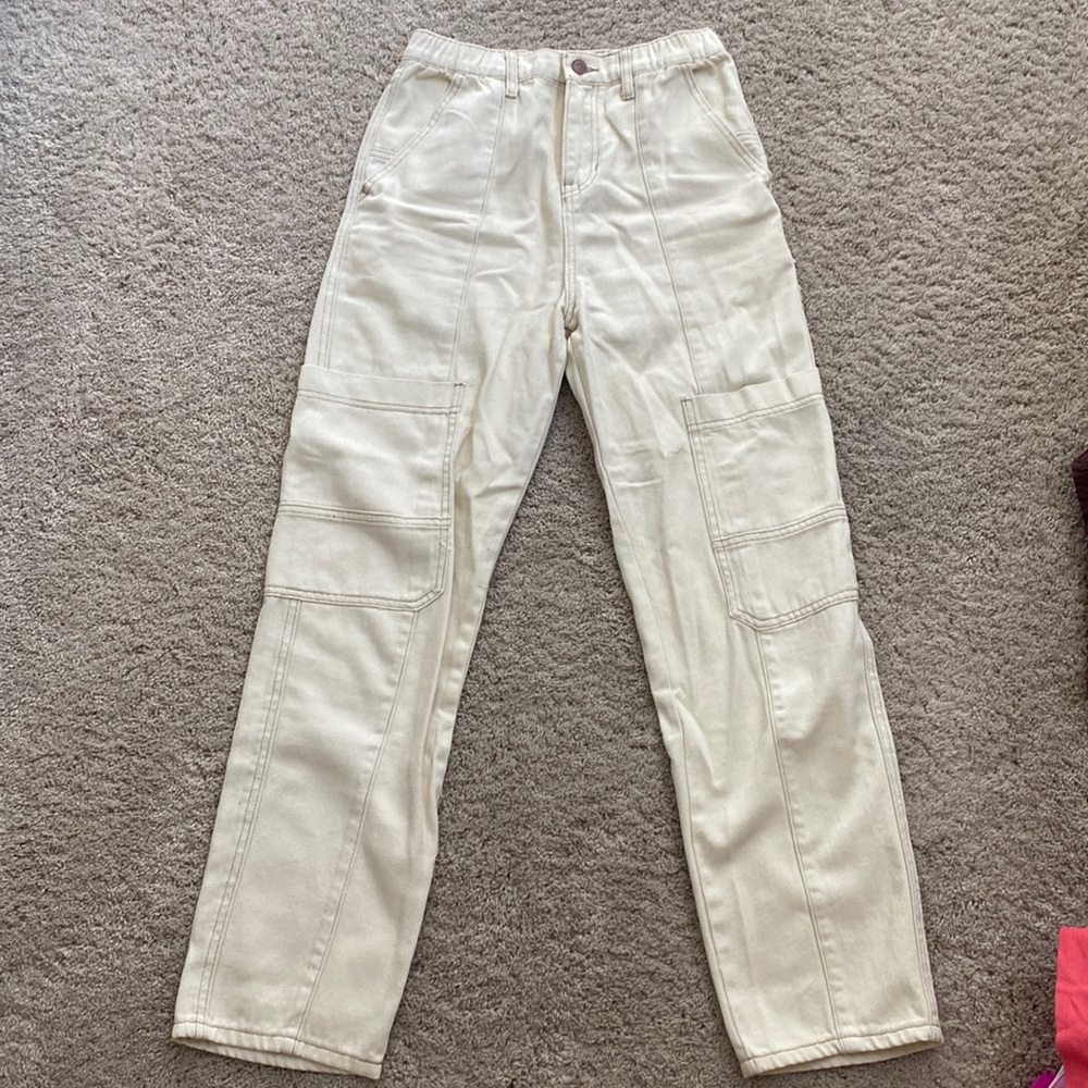 bp Cream Utility Cargo Jeans
